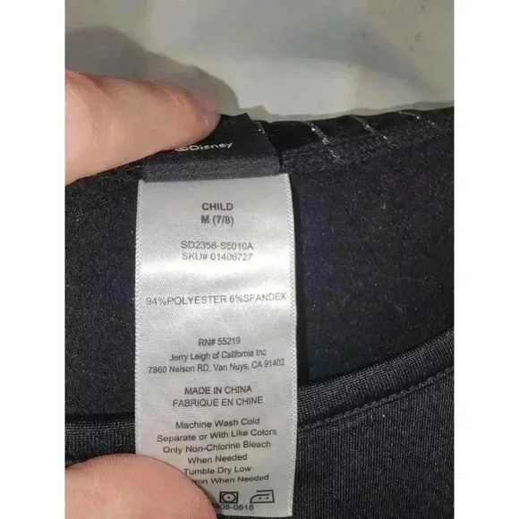 Nightmare Before Christmas Jack Dress Girls M 7/8 Sequins Flip Costume Unique - Picture 2 of 3